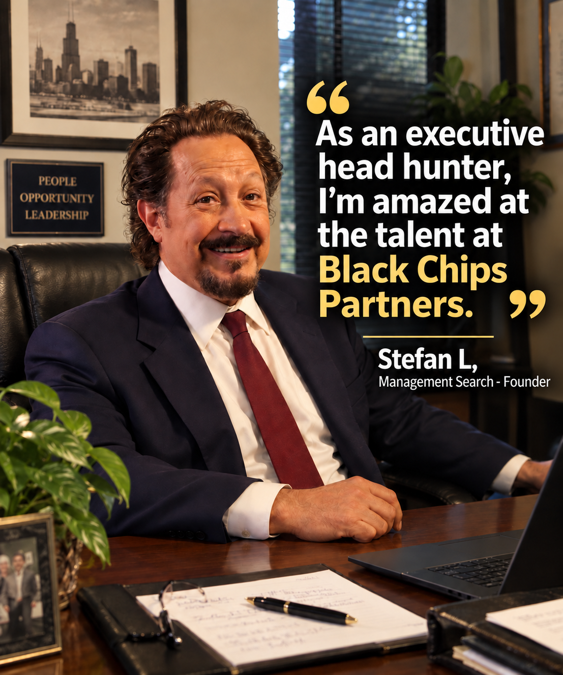 Stefan L., Management Search Founder — testimonial for Black Chips Partners