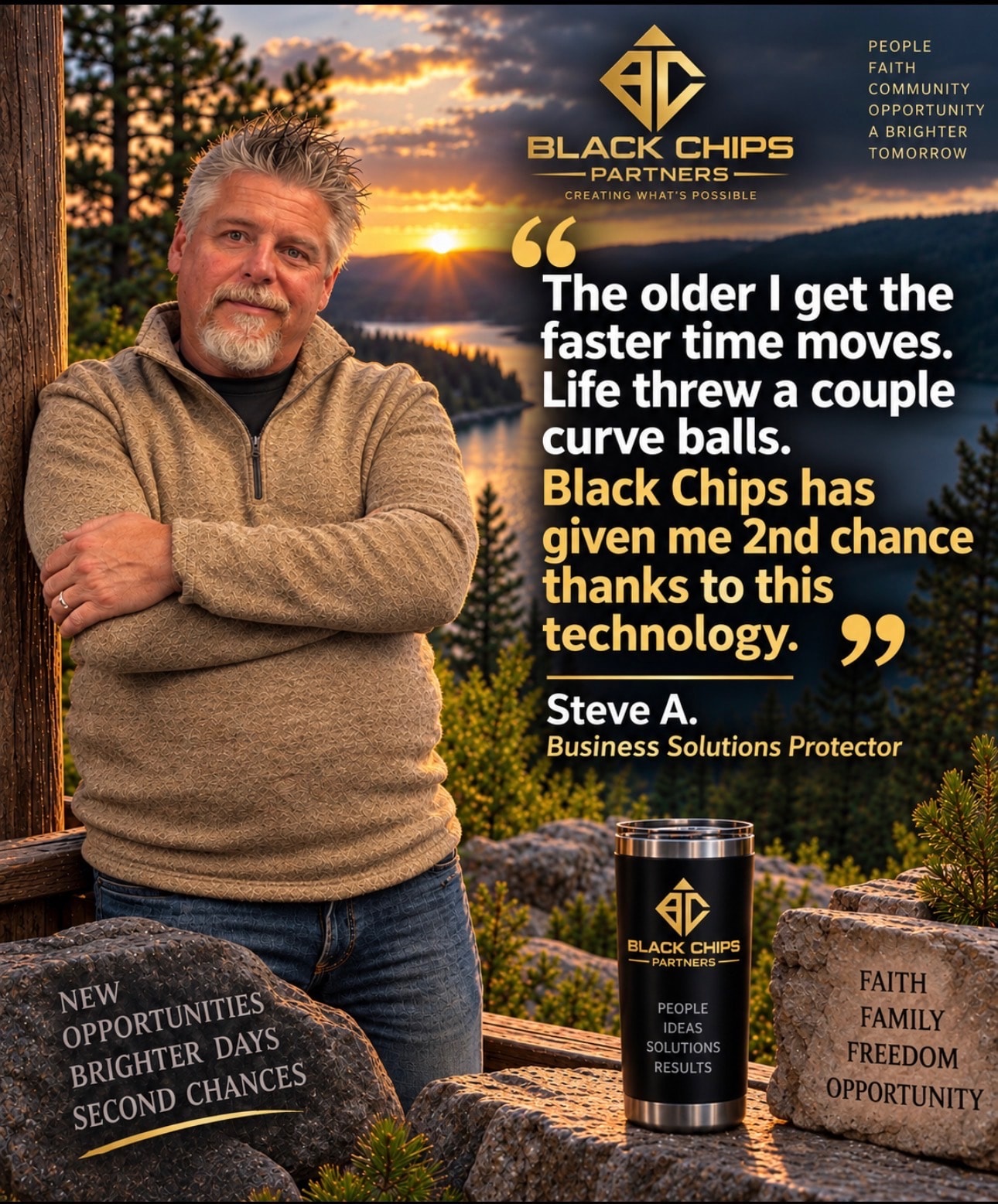 Steve A., Business Solutions Protector — testimonial for Black Chips Partners
