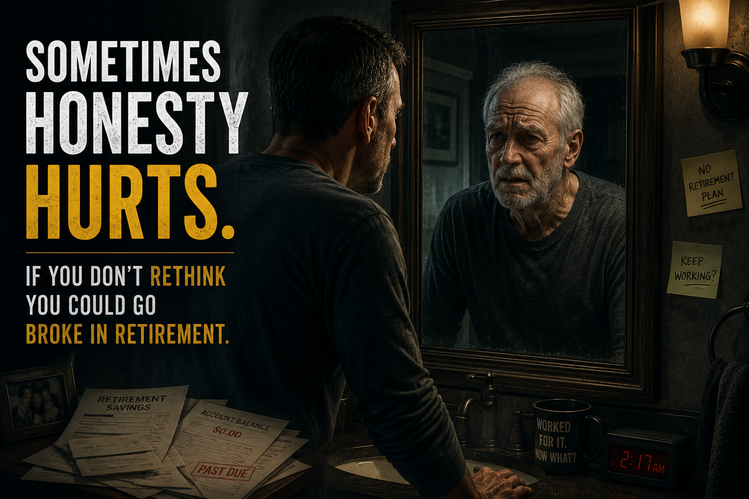 Sometimes honesty hurts — if you don't rethink, you could go broke in retirement